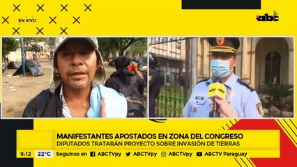 Seis policías heridos tras incidentes frente al Congreso