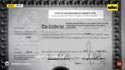Pandora Papers: Familia presidencial aparece con cuatro empresas de portafolio