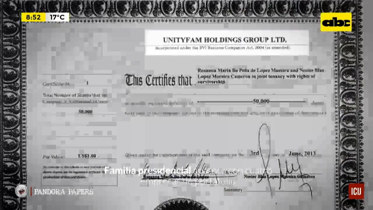 Pandora Papers: Familia presidencial aparece con cuatro empresas de portafolio