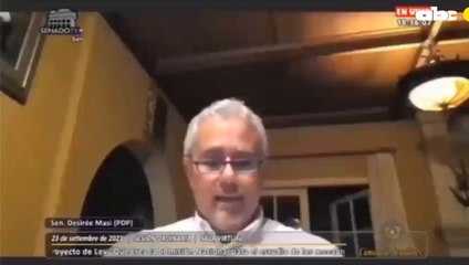 Exhabrupto del senador Fidel Zavala llamando "gata flora" a su colega  Desirée Masi