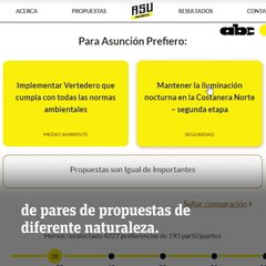 AsuPrioriza: Priorizá las necesidades de Asunción