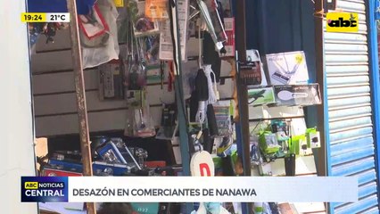 Desazón en comerciantes de Nanawa