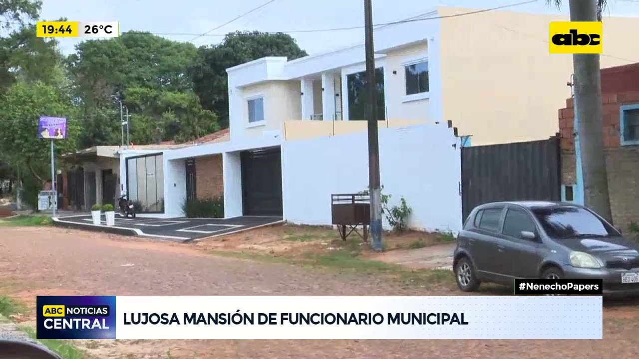 La lujosa mansión del jefe de gabinete de la Municipalidad de Asunción, Wilfrido Cáceres