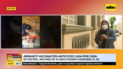 Arrancó vacunación anticovid casa por casa