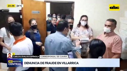 Denuncia de fraude en Villarrica