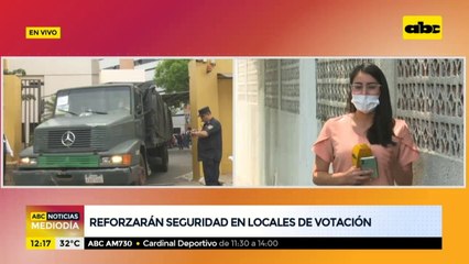 Reforzarán seguridad en locales de votación