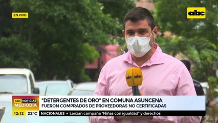 Comuna asuncena compró detergente de proveedoras no certificadas