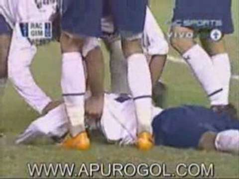 Racing 1 Gimnasia LP 1 Goles Dominguez en contra y Martirena