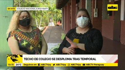 Colegio Ysaty se quedó sin techo tras temporal