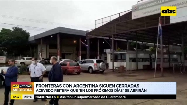 Euclides Acevedo reitera que fronteras con Argentina se abrirán en los próximos días