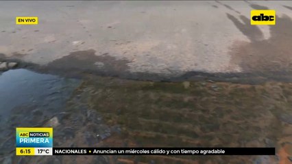 Calamitoso estado de la avenida Molas López