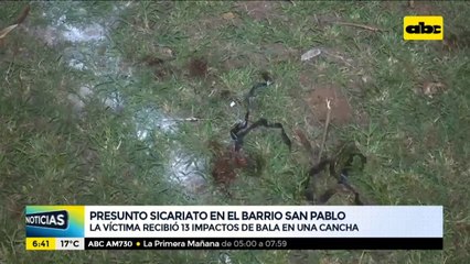 Presunto sicariato en el barrio San Pablo