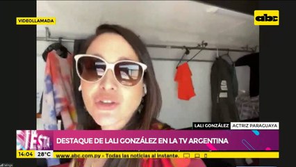Lali González en la TV Argentina