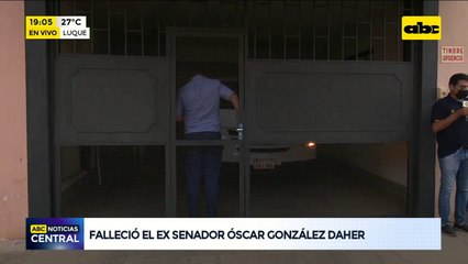 Falleció el exsenador cartista Óscar González Daher