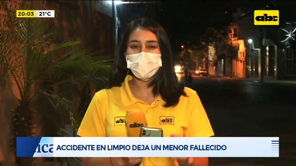 Accidente en Limpio deja un fallecido