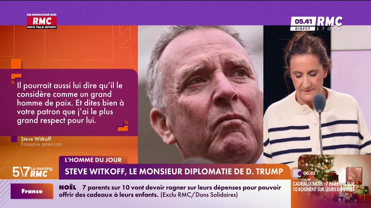 Le Portrait de Virginie Phulpin : Steve Witkoff, le monsieur diplomate de D. Trump - 02/12