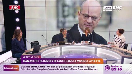 Le bonus RMC : Jean-Michel Blanquer se lance dans la musique avec l'IA - 02/12