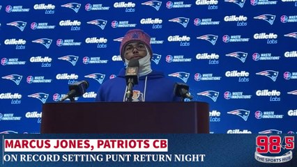 Marcus Jones on record setting punt return night