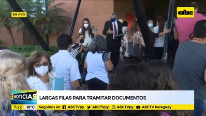 Siguen los conflictos y las largas filas en Registros Públicos