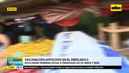 Vacunación anticovid en el Mercado 4 no arrancó en horario establecido porque las dosis no llegaron