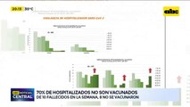 Repunte de casos de COVID, mayoría de internados son no vacunados