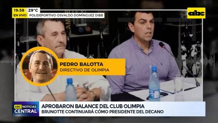 Renunció el presidente de Olimpia Miguel Brunotte