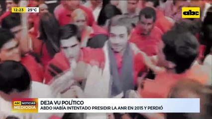 ¿Deja vu político? Abdo había intentado presidir la ANR en 2015 y perdió
