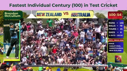 Fastest 100 in Test Cricket | Brendon McCullum’s 54-Ball Record