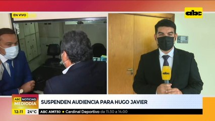 Suspenden audiencia de imposición de medidas para Hugo Javier