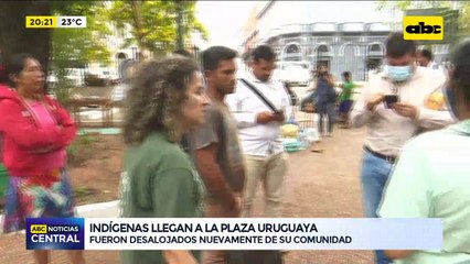 Familias indígenas de la comunidad Ka'a Poty ocuparon la Plaza de Armas