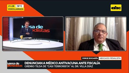 Denuncian a médico antivacuna ante fiscalía, gremios lo tildan de "casi terrorista"