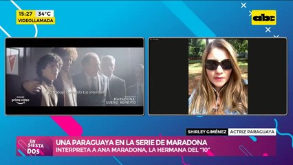 Una compatriota triunfando en la serie del querido ídolo Argentino Diego Maradona