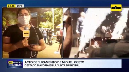 Miguel Prieto realizó su juramento como Intendente reelecto en el Este del país