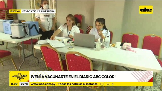 ABC Color habilita puesto de vacunación para dosis anticovid