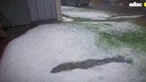 Impresionante Caída De Granizos En Campo 9