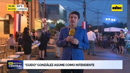 Guido González asume como intendente de Lambaré y cierran Avenida Cacique