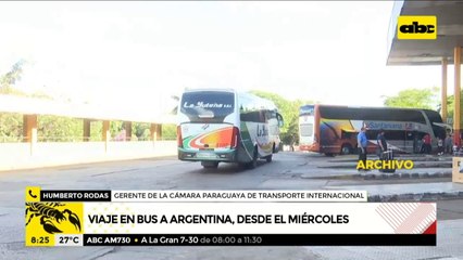 Mañana saldrán los primeros dos buses de larga distancia con destino a Buenos Aires