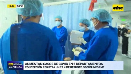 Aumento de casos de covid en algunos departamento del país