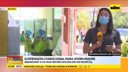 Suspensión condicional para joven madre que abandonó a recién nacida en un Hospital