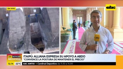 Pedro Alliana expresa su apoyo a Mario Abdo en negociación de Itaipú