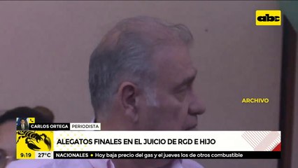 Ramón González Daher presenta reposo médico y pide postergar alegatos finales