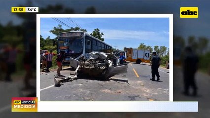 Accidente con derivación fatal en Ypané