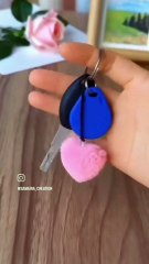 Handmade Crochet Heart Keychains | Cute & Trendy Keyring Accessories