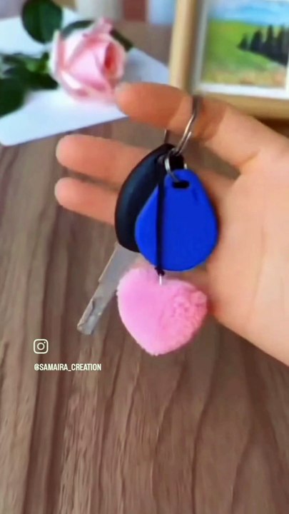 Handmade Crochet Heart Keychains | Cute & Trendy Keyring Accessories