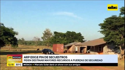 Asociación Rural del Paraguay exige fin de secuestros