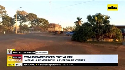 Comunidades dicen "No" al EPP y rechazan víveres