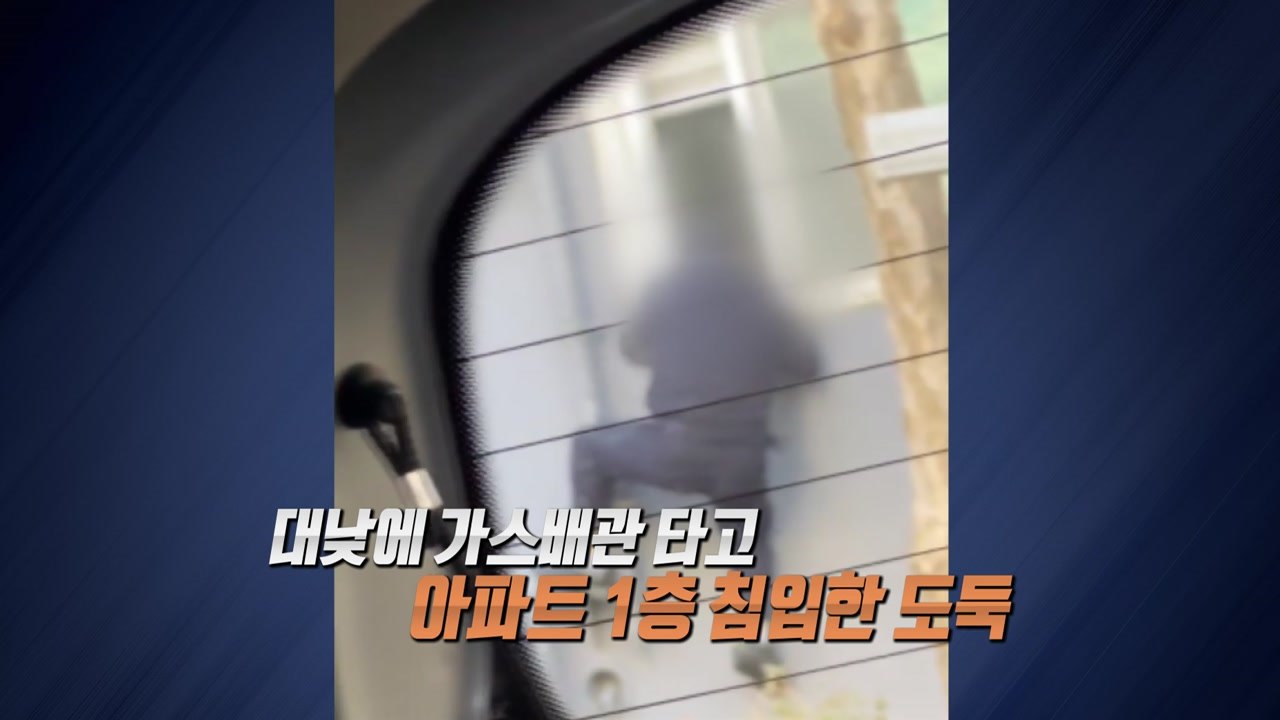 가스 배관 타고 아파트 침입...카메라에 포착된 범행 모습 [앵커리포트] / YTN