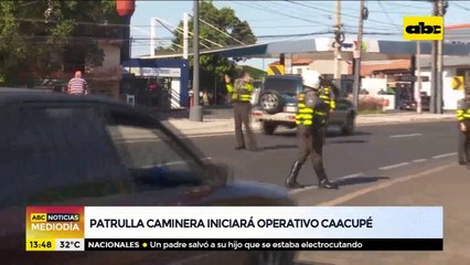 Patrulla Caminera iniciará el lunes el operativo Caacupé