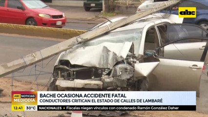Bache ocasiona accidente fatal en Lambaré