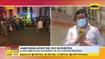 Habilitarán aforo del 100% en eventos